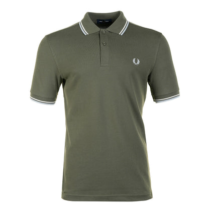 Fred Perry Twin Tipped Polo Shirt Lawn Green