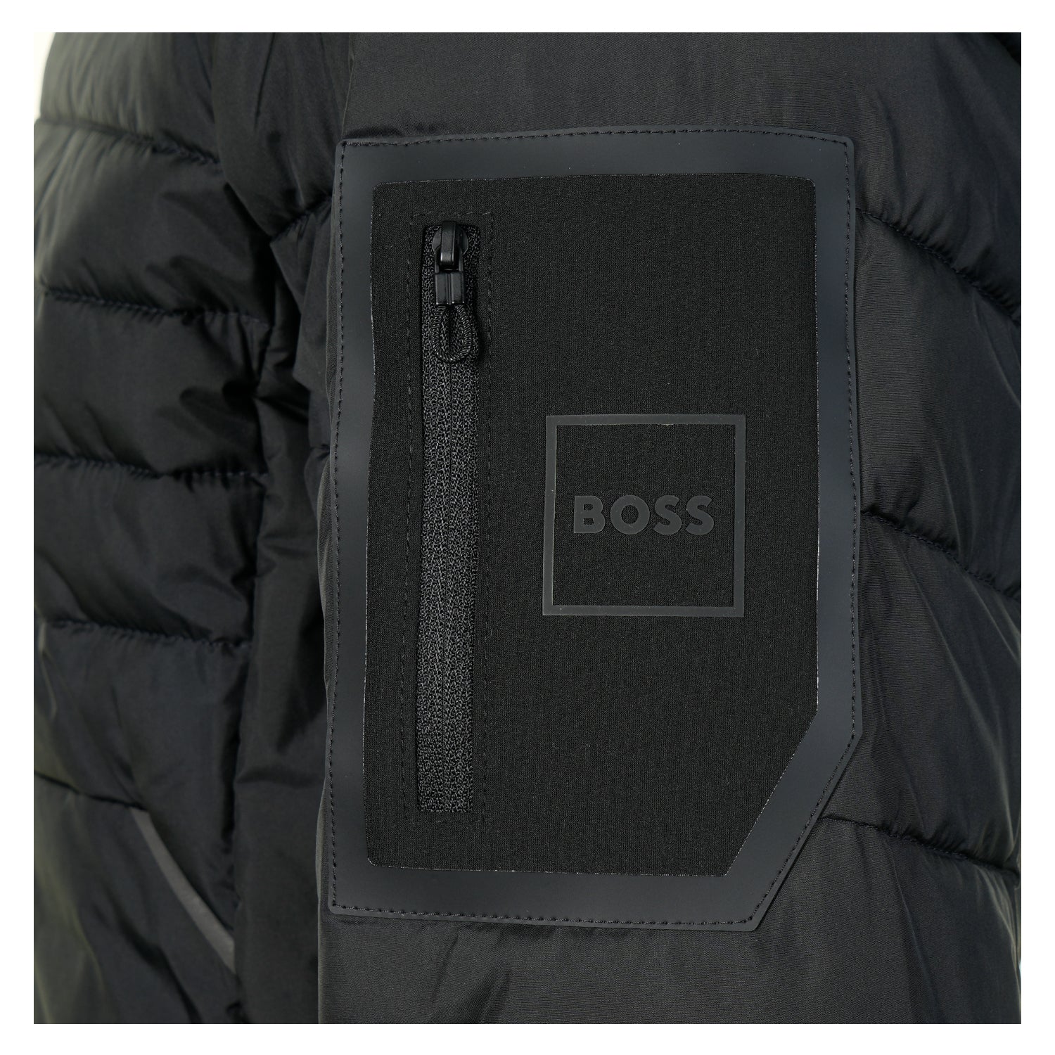 Urbanex Full Zip Hooded Padded Jacket Black