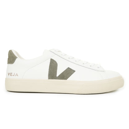 Campo Leather Trainers Extra White Khaki
