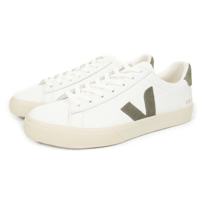 Campo Leather Trainers Extra White Khaki
