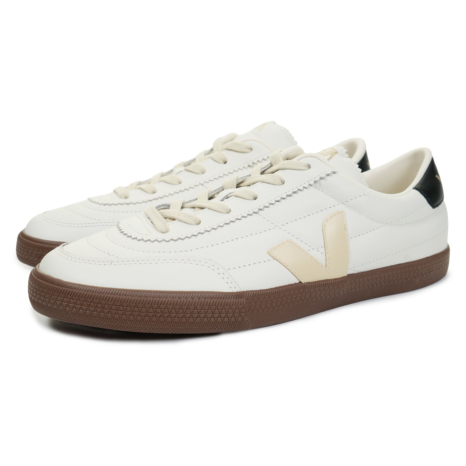 Panenka OT Leather Trainers White Black Bark