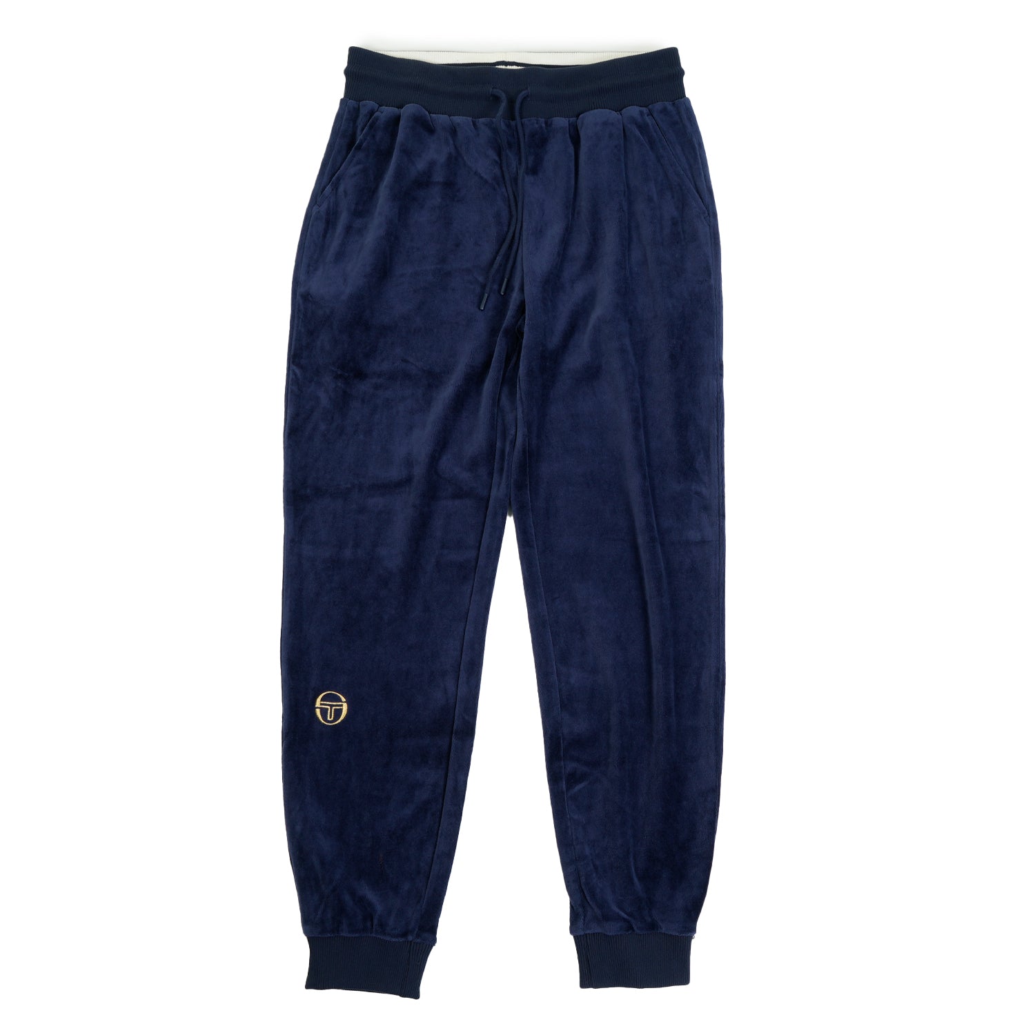 Court Velour Track Pants Maritime Blue Gardenia