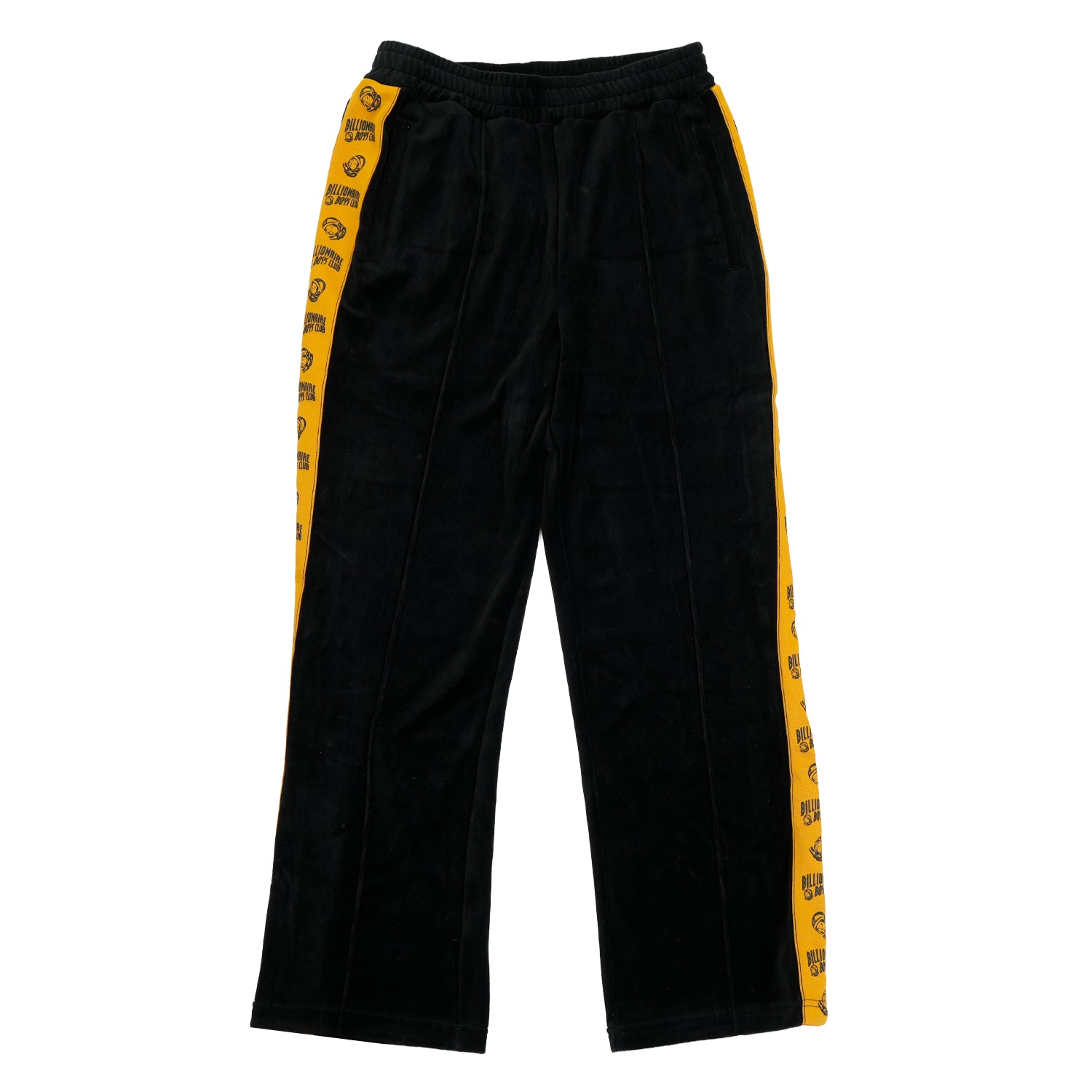 Logo Taped Velour Track Pants Black