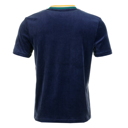 Monte Velour Tee Maritime Blue