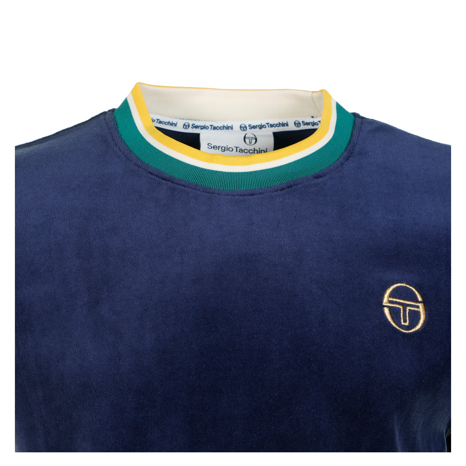 Monte Velour Tee Maritime Blue