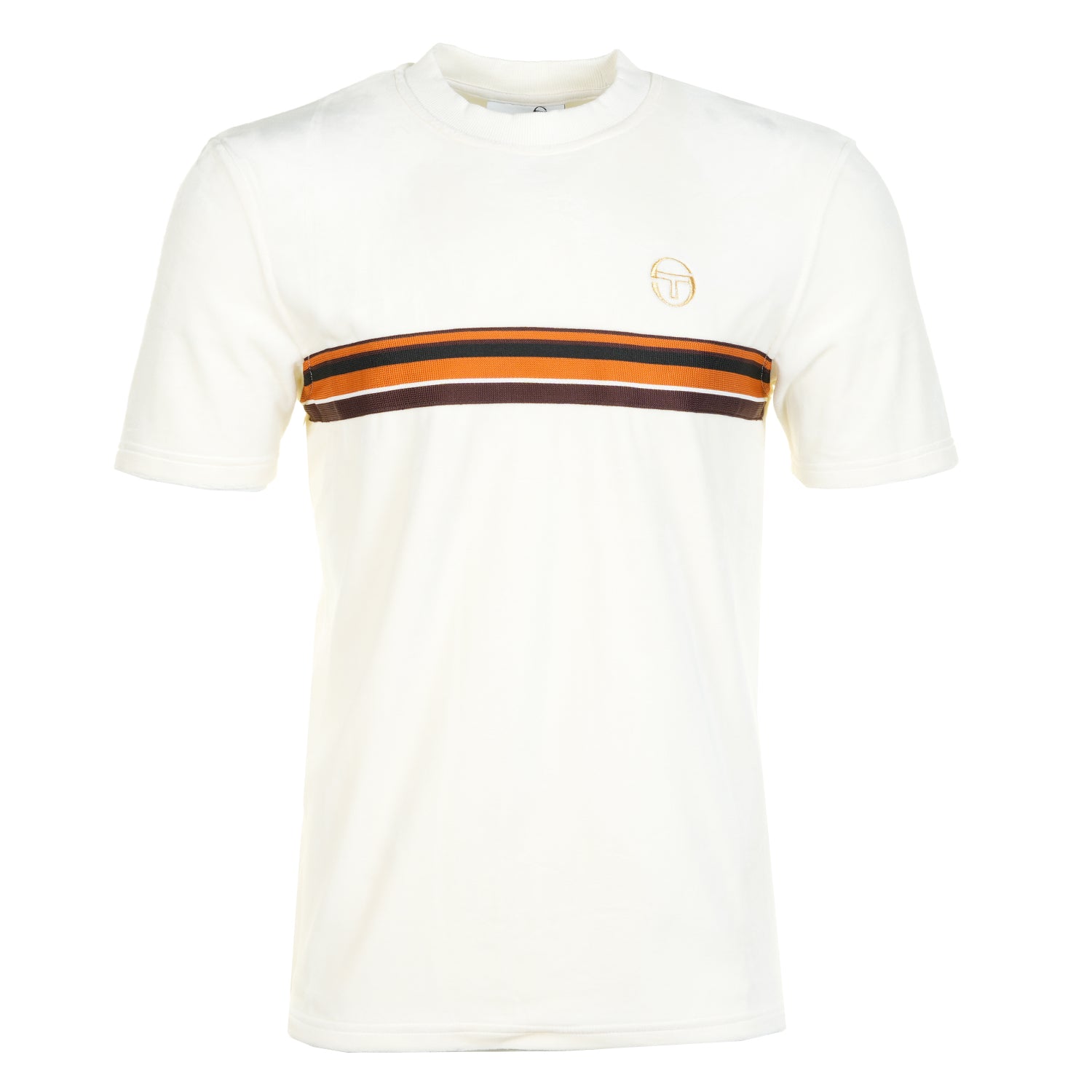 Ayme Velour T Shirt Gardenia Gold