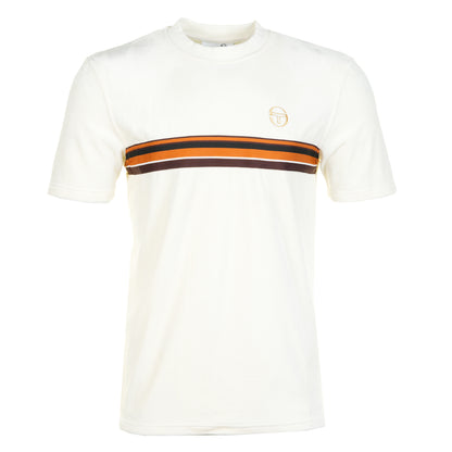 Ayme Velour T Shirt Gardenia Gold