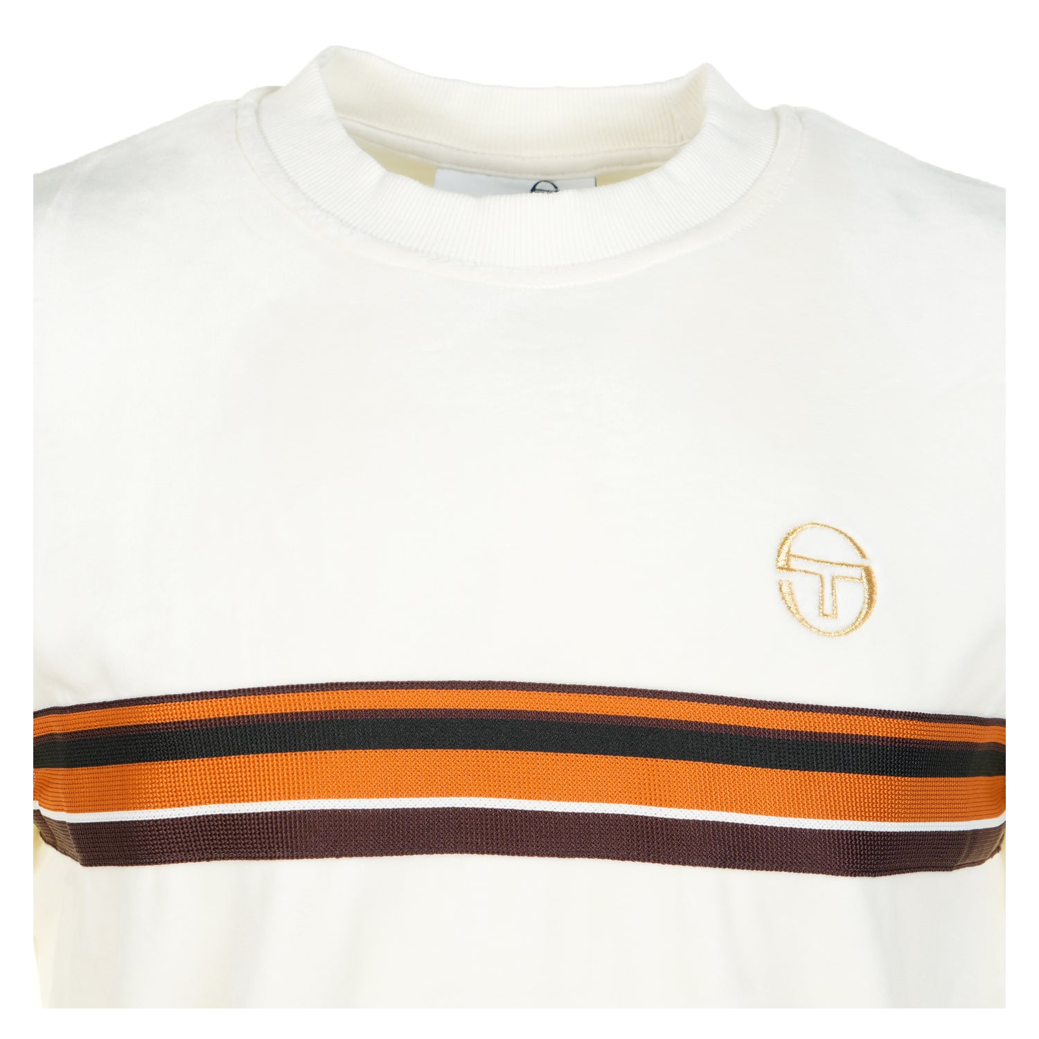 Ayme Velour T Shirt Gardenia Gold
