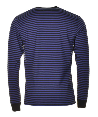 Verner Pocket Stripe Long Sleeve T Shirt Black Aura