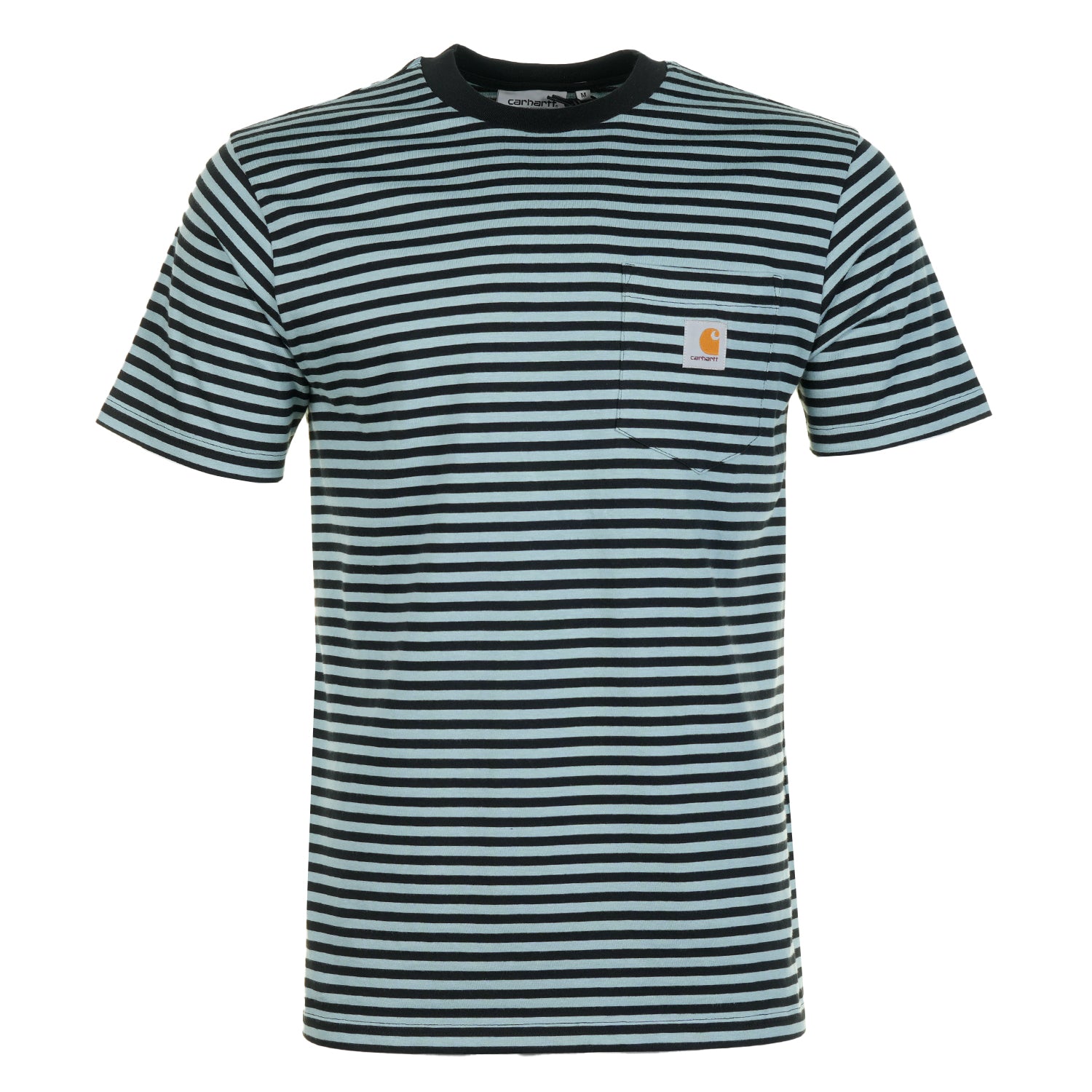 Verner Pocket Stripe T Shirt Citadel Black