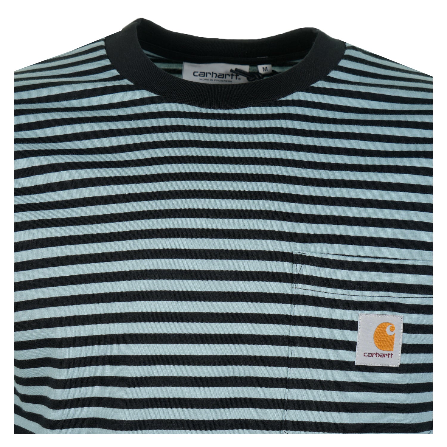 Verner Pocket Stripe T Shirt Citadel Black