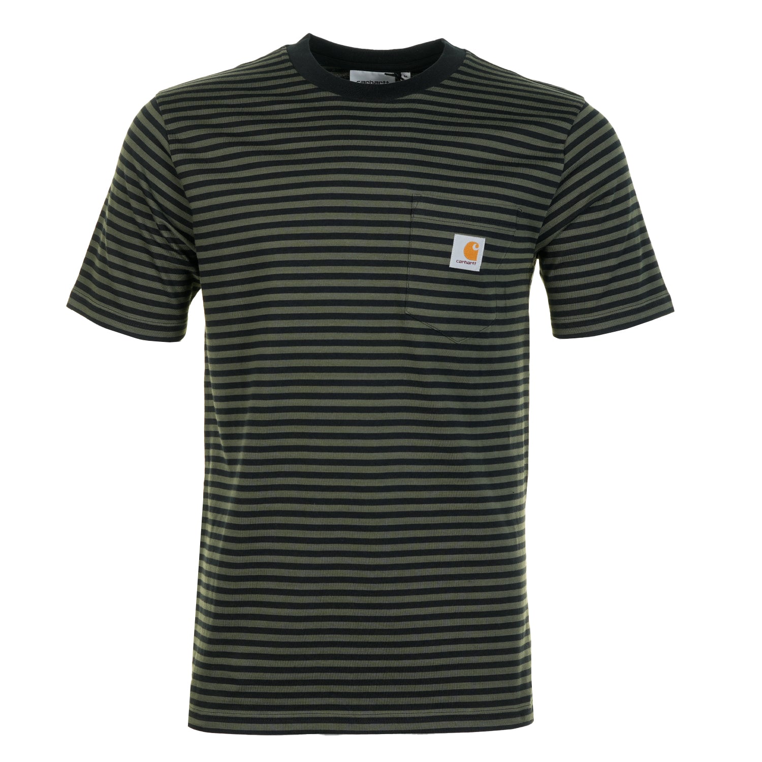 Verner Pocket Stripe T Shirt Opuntia Black