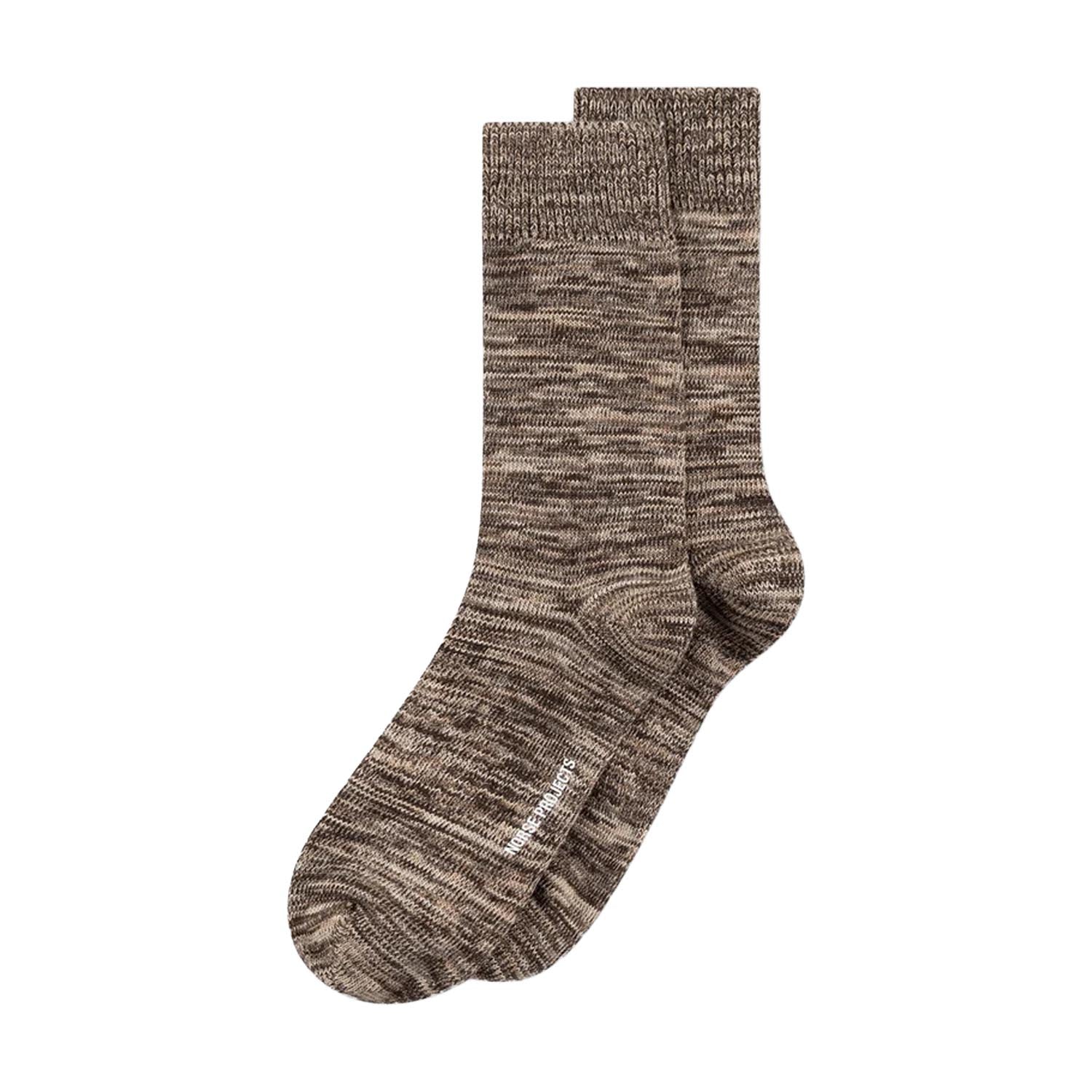 Bykle Heavy Cotton Twist Sock Seal Brown