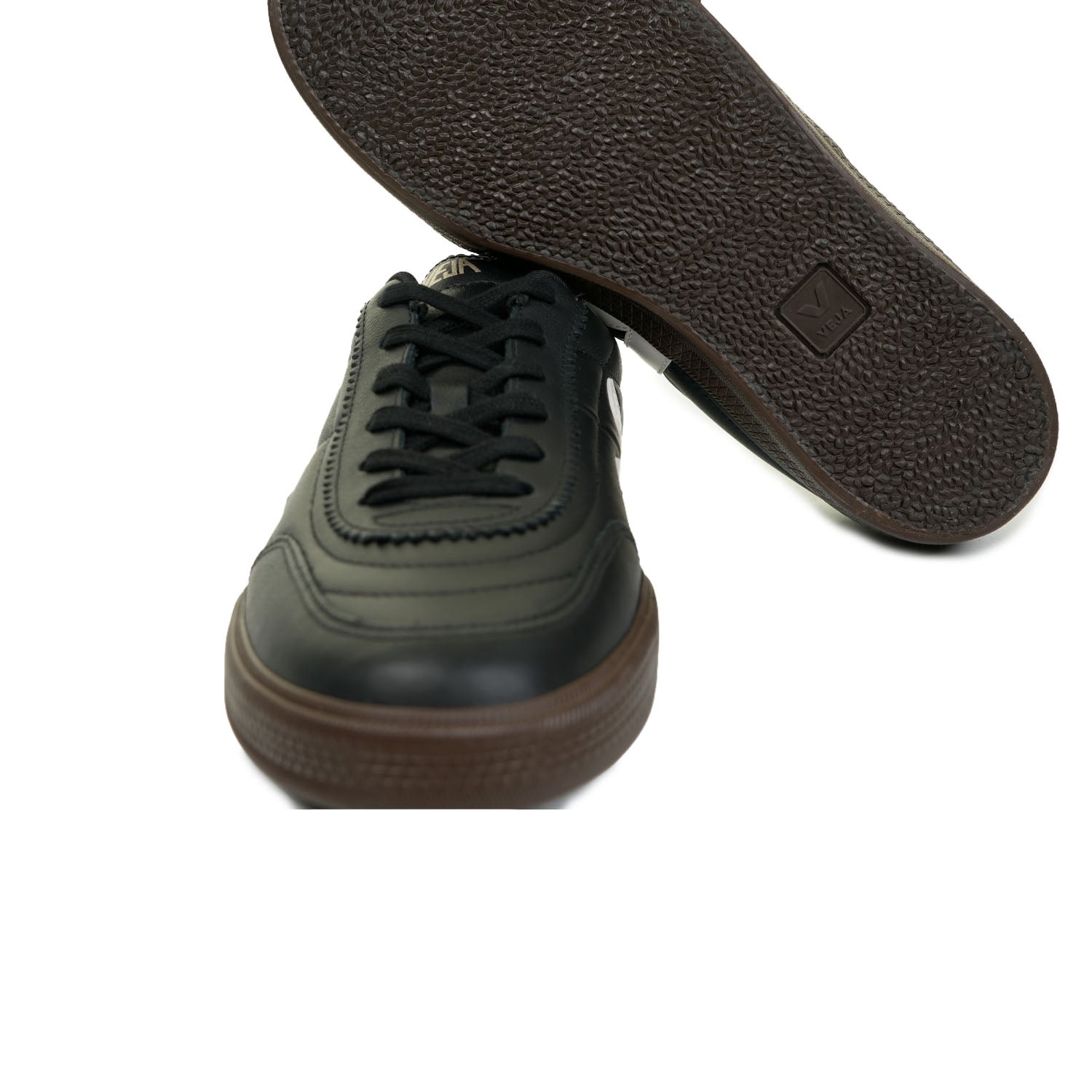 Panenka Leather Trainers Black White