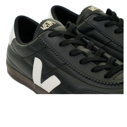 Panenka Leather Trainers Black White