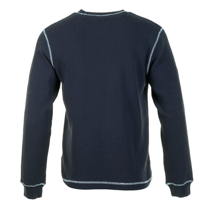 Waffle Contrast Thermal LS Tee Navy / Blue