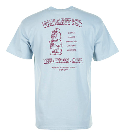 Short Sleeve Sandwich T Shirt Blue Fog