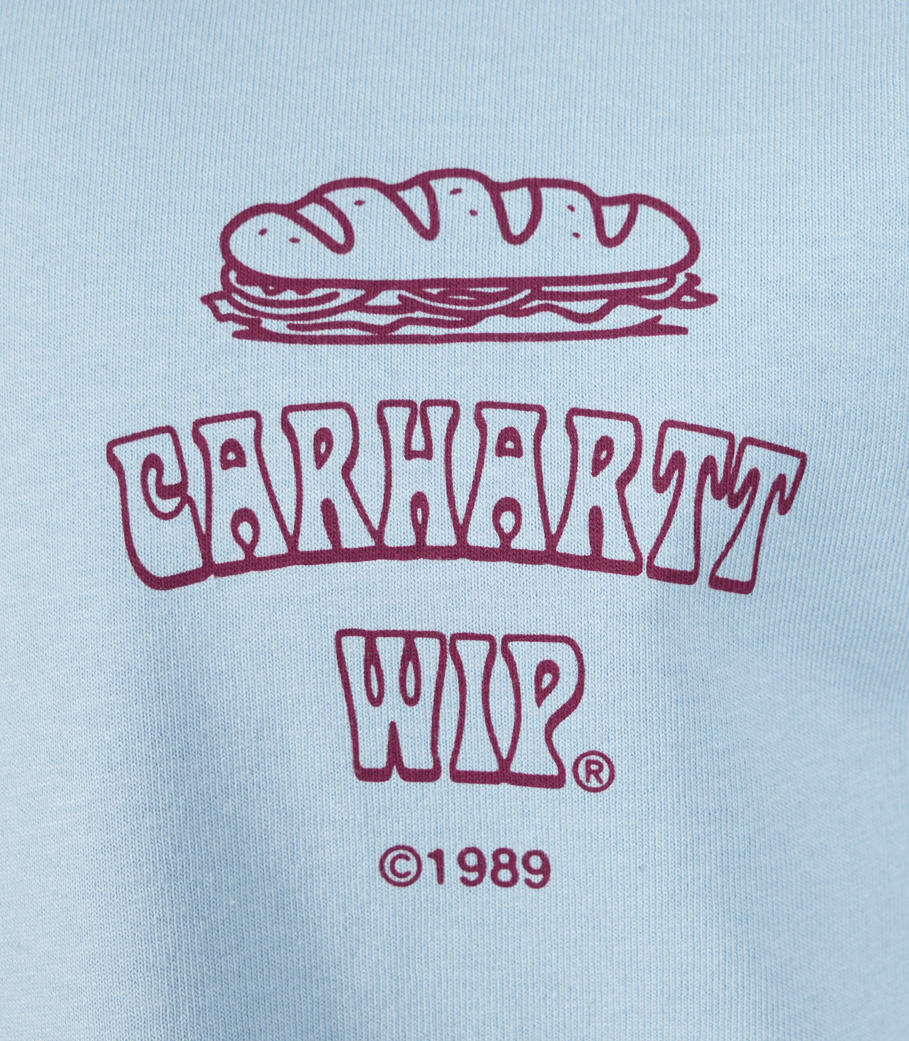 Short Sleeve Sandwich T Shirt Blue Fog