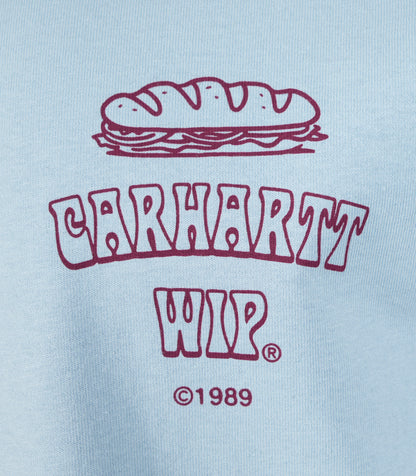 Short Sleeve Sandwich T Shirt Blue Fog