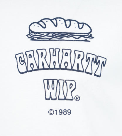 Short Sleeve Sandwich T Shirt White