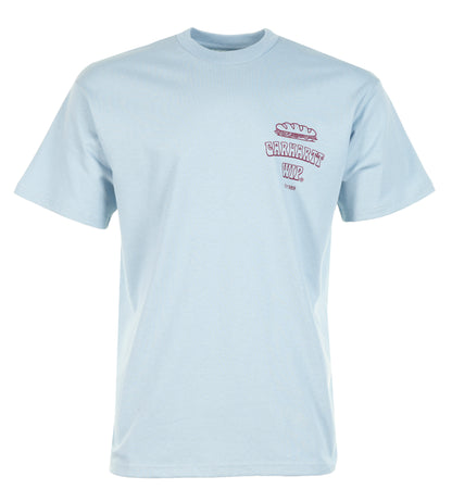 Short Sleeve Sandwich T Shirt Blue Fog