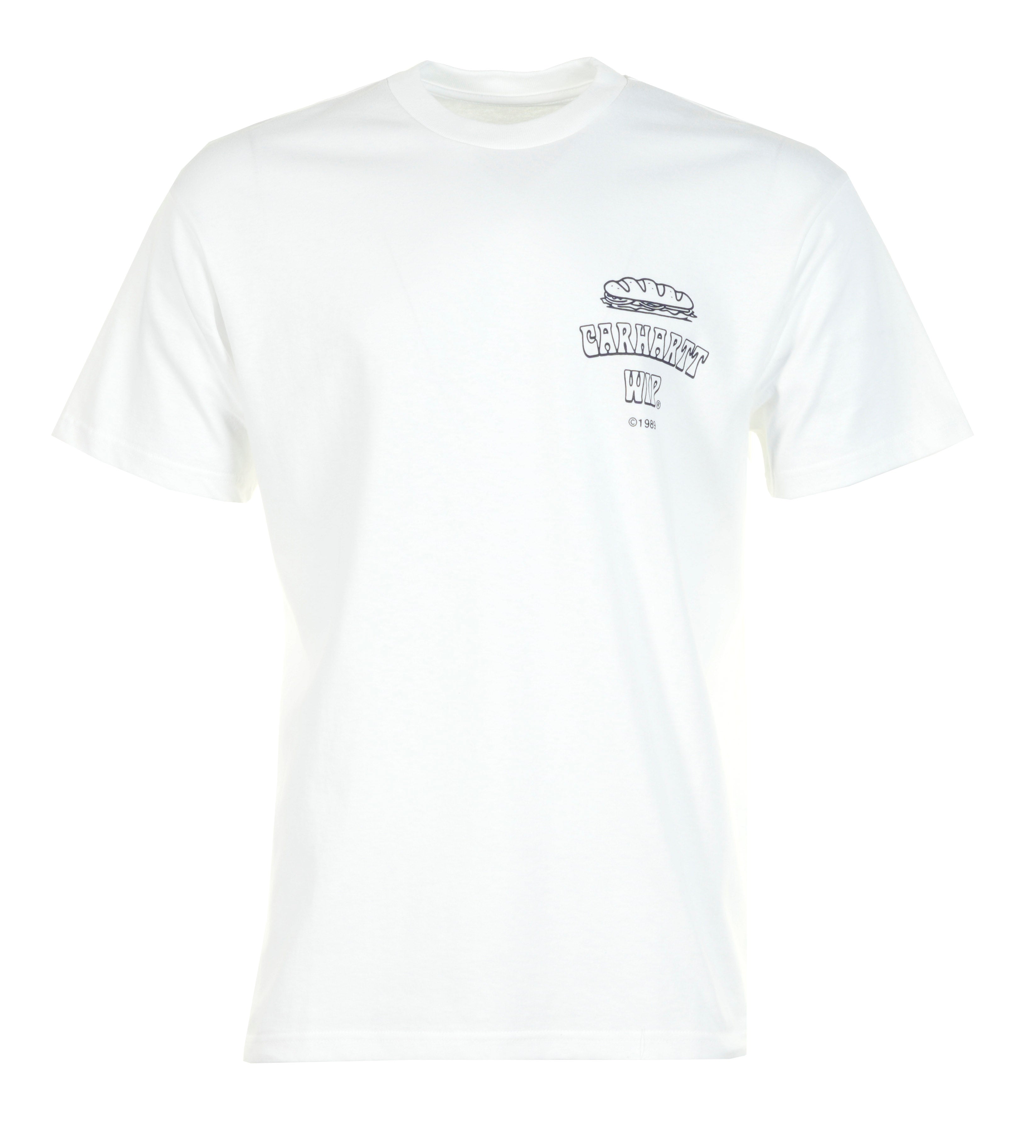 Short Sleeve Sandwich T Shirt White