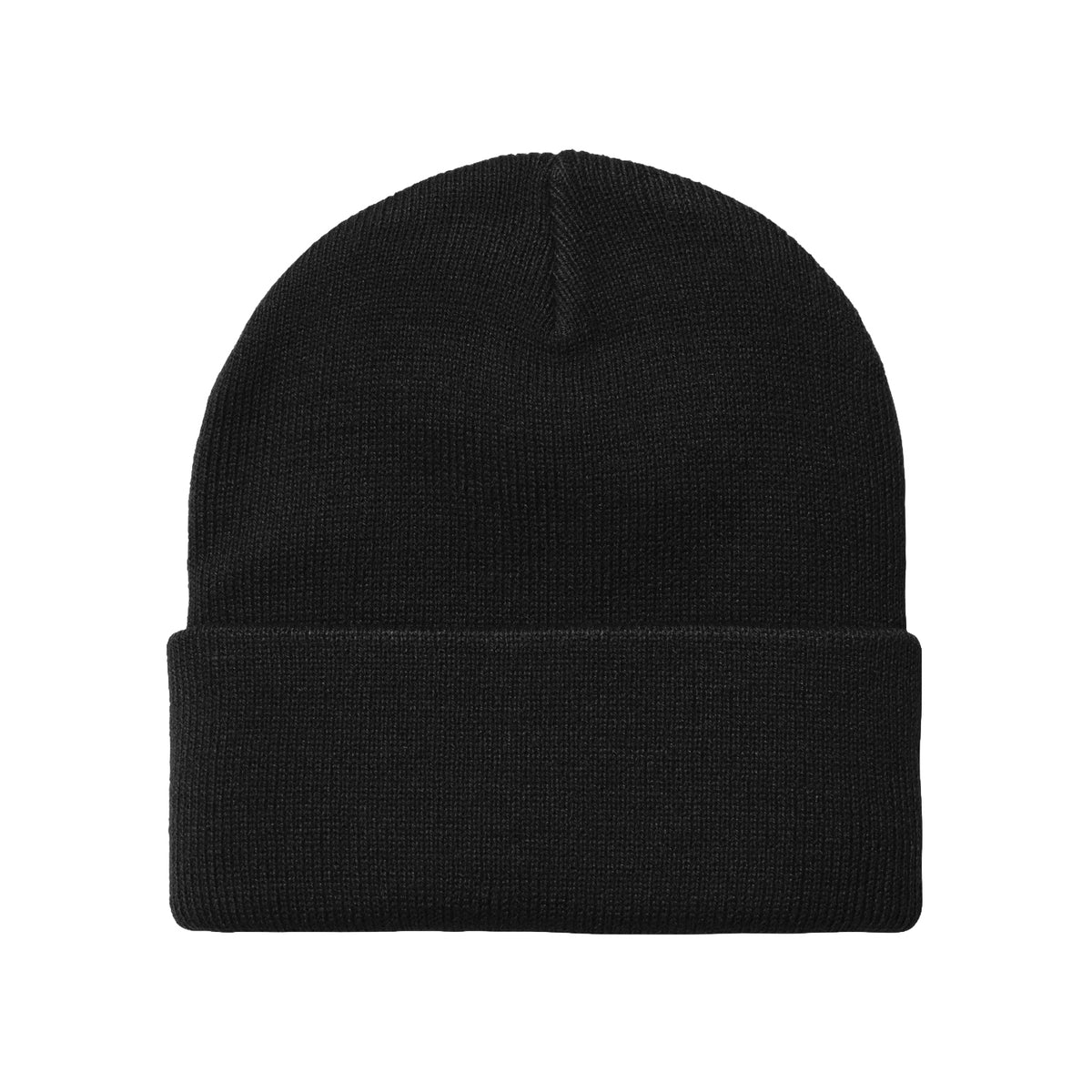 Short Acrylic Watch Hat Black