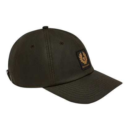 Belstaff Phoenix Wax Logo Cap Faded Olive