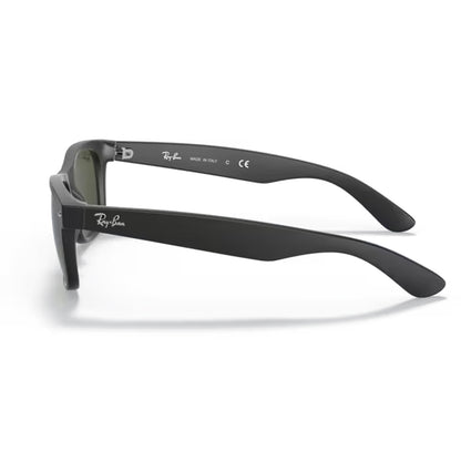 side image of Ray-ban New Wayfarer Rubber Black / Green