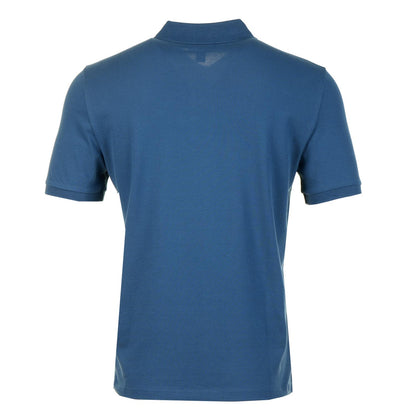 Back of Parajumpers Wellington Short Sleeve Polo Shirt True Blue