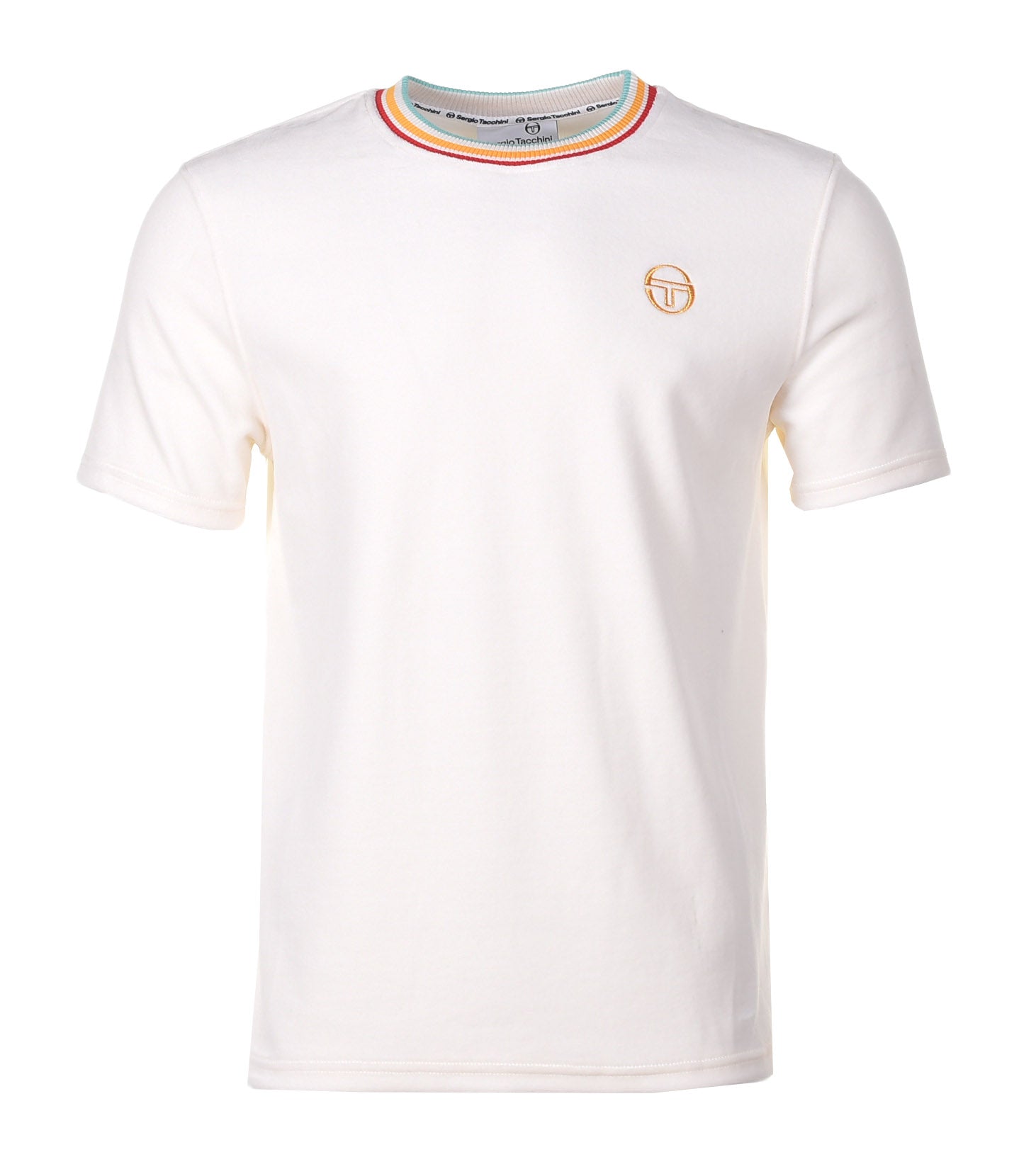 Slice Tee Velour T Shirt Gardenia Gold