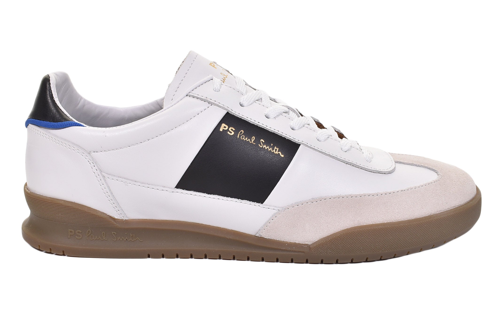 Dover Trainers White Black Side Panel