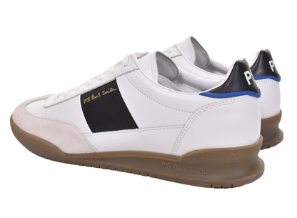 Dover Trainers White Black Side Panel
