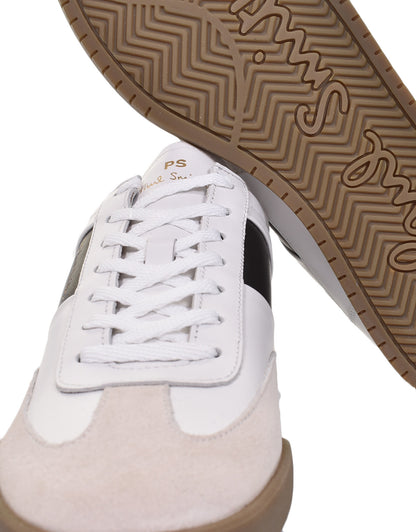 Dover Trainers White Black Side Panel