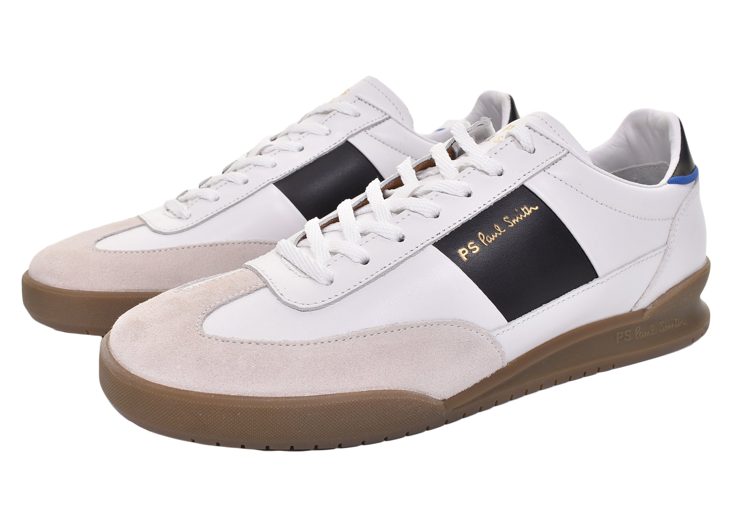 Dover Trainers White Black Side Panel