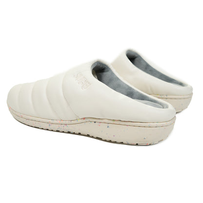 Subu Eco Leather Slippers White