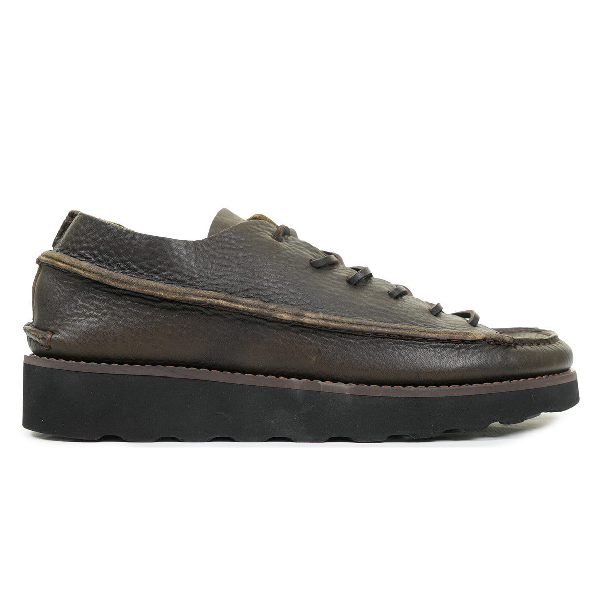 Alves 2 Leather Shoe Olive