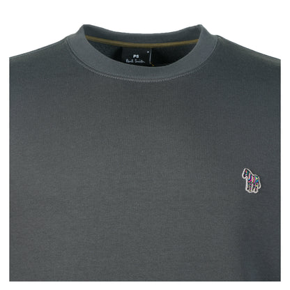 Zebra Crew Sweatshirt Slate
