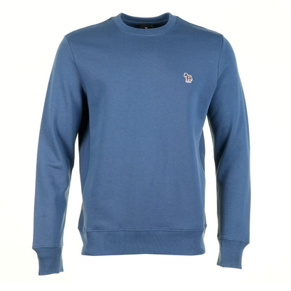 Zebra Crew Sweatshirt 46D Indigo