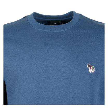 Zebra Crew Sweatshirt 46D Indigo
