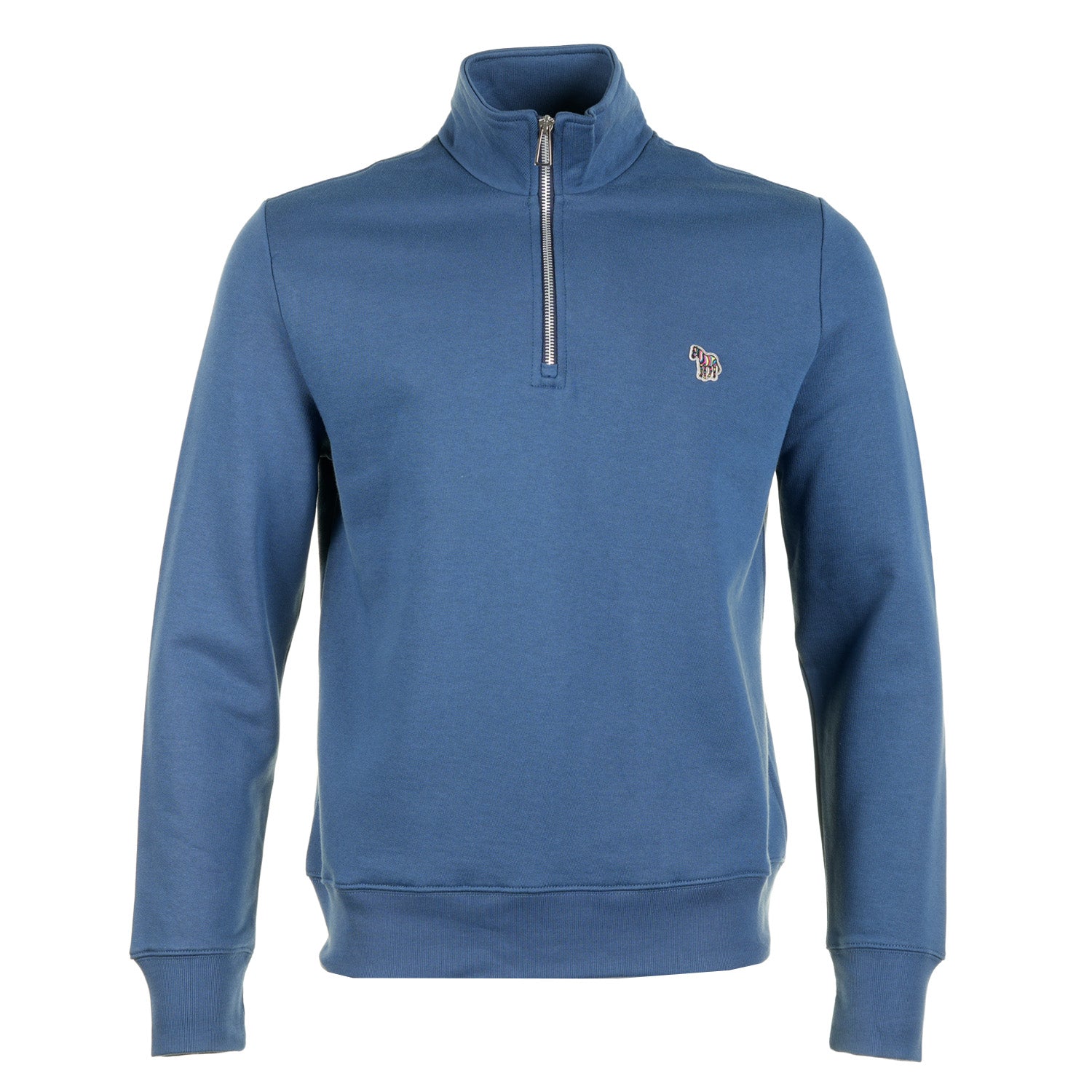 Zebra Half Zip Sweatshirt 46D Indigo