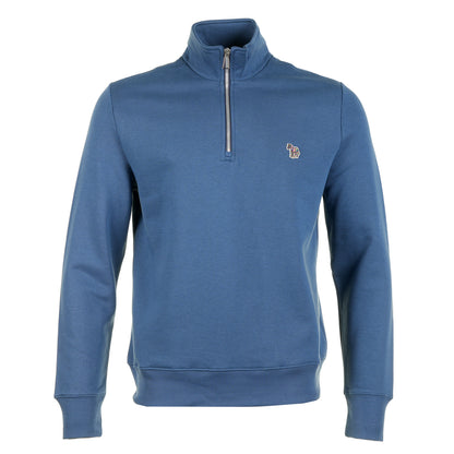 Zebra Half Zip Sweatshirt 46D Indigo