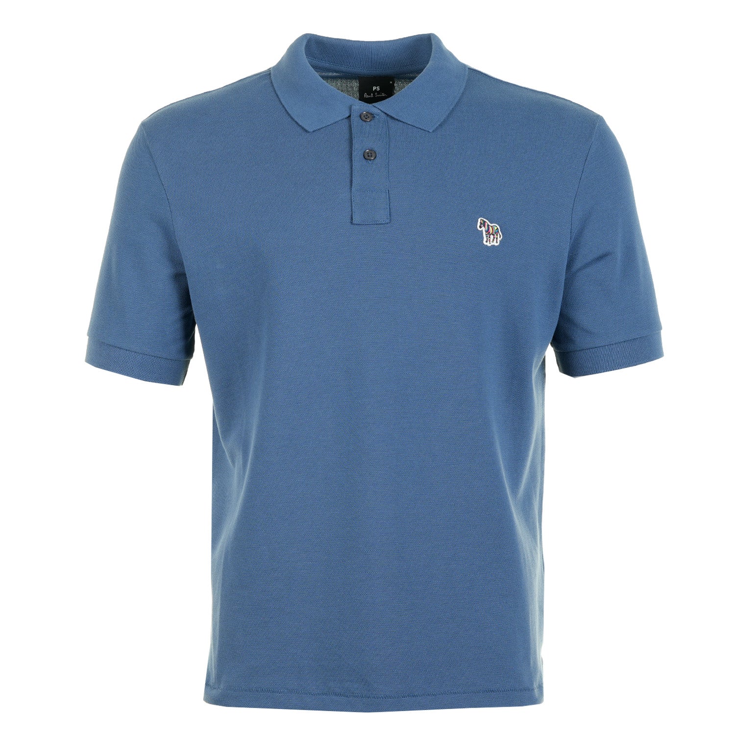 Regular Fit Short Sleeve Zebra Polo Shirt 46G Indigo