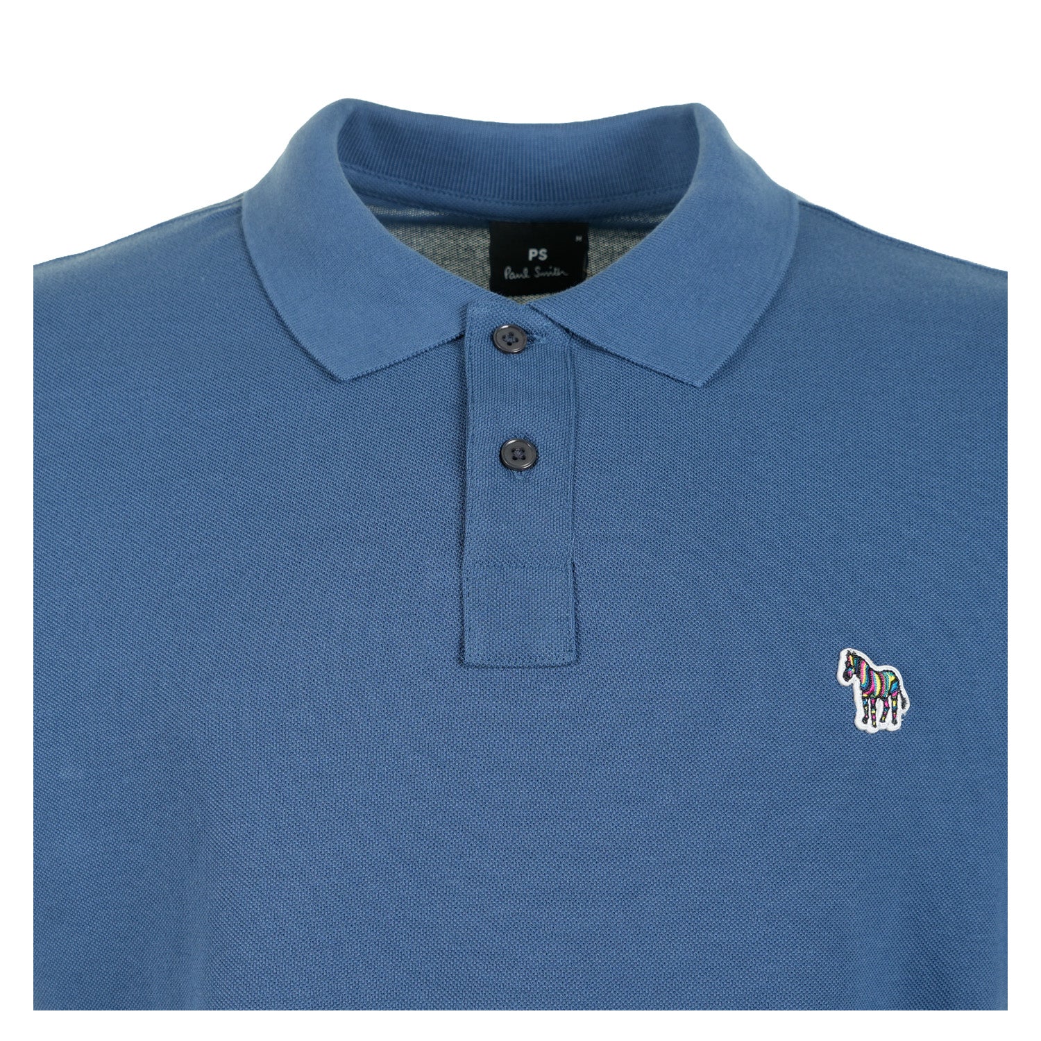 Regular Fit Short Sleeve Zebra Polo Shirt 46G Indigo