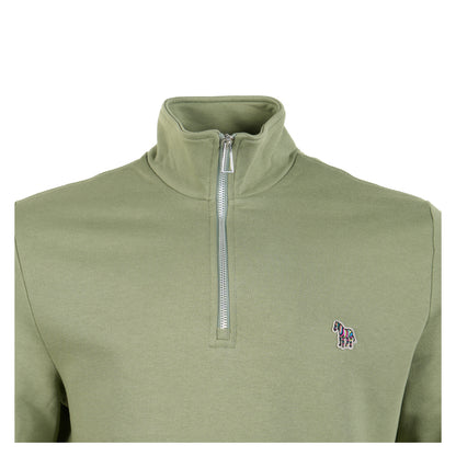 Zebra Half Zip Sweatshirt 34c Green