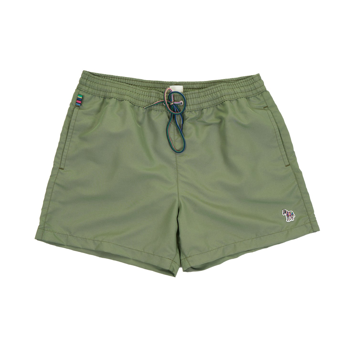 Zebra Swim Shorts Military Green