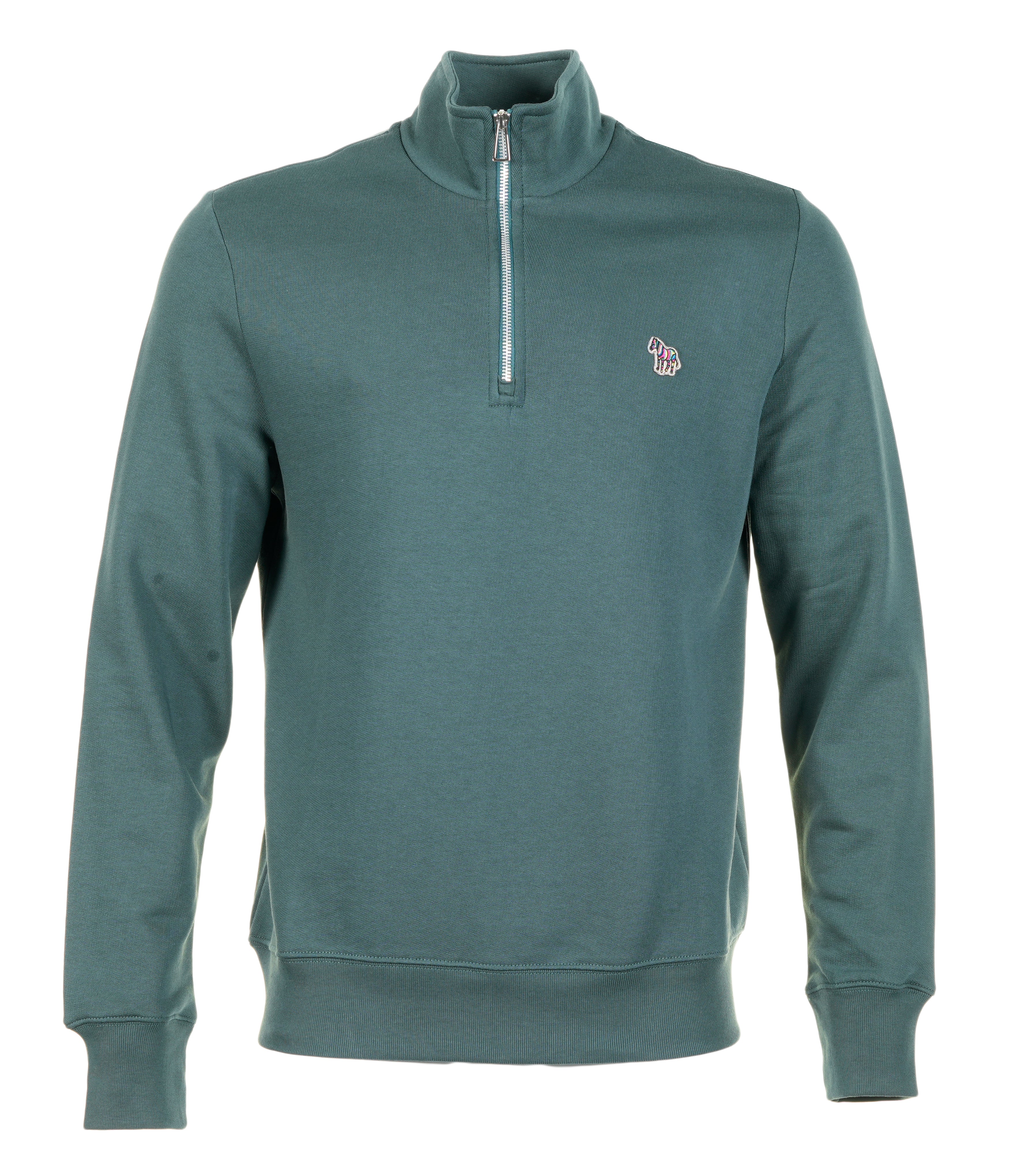 Zebra Half Zip Sweatshirt Petrol Green