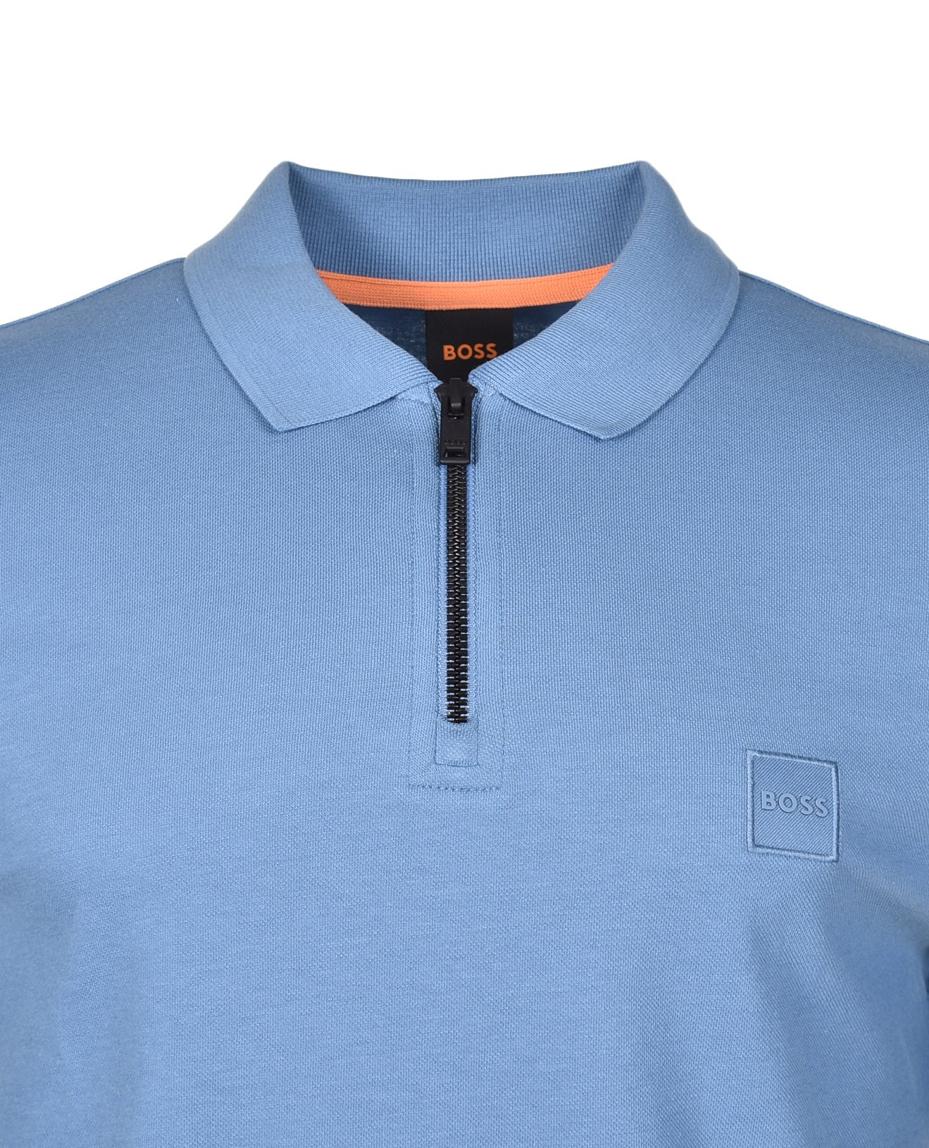 Passerzip Short Sleeve Polo 462 Open Blue