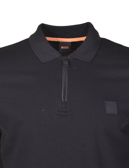 Passerzip Short Sleeve Polo 001 Black