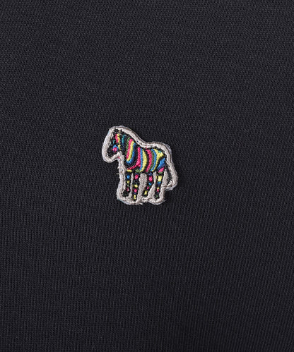 Zebra Half Zip Sweatshirt Black